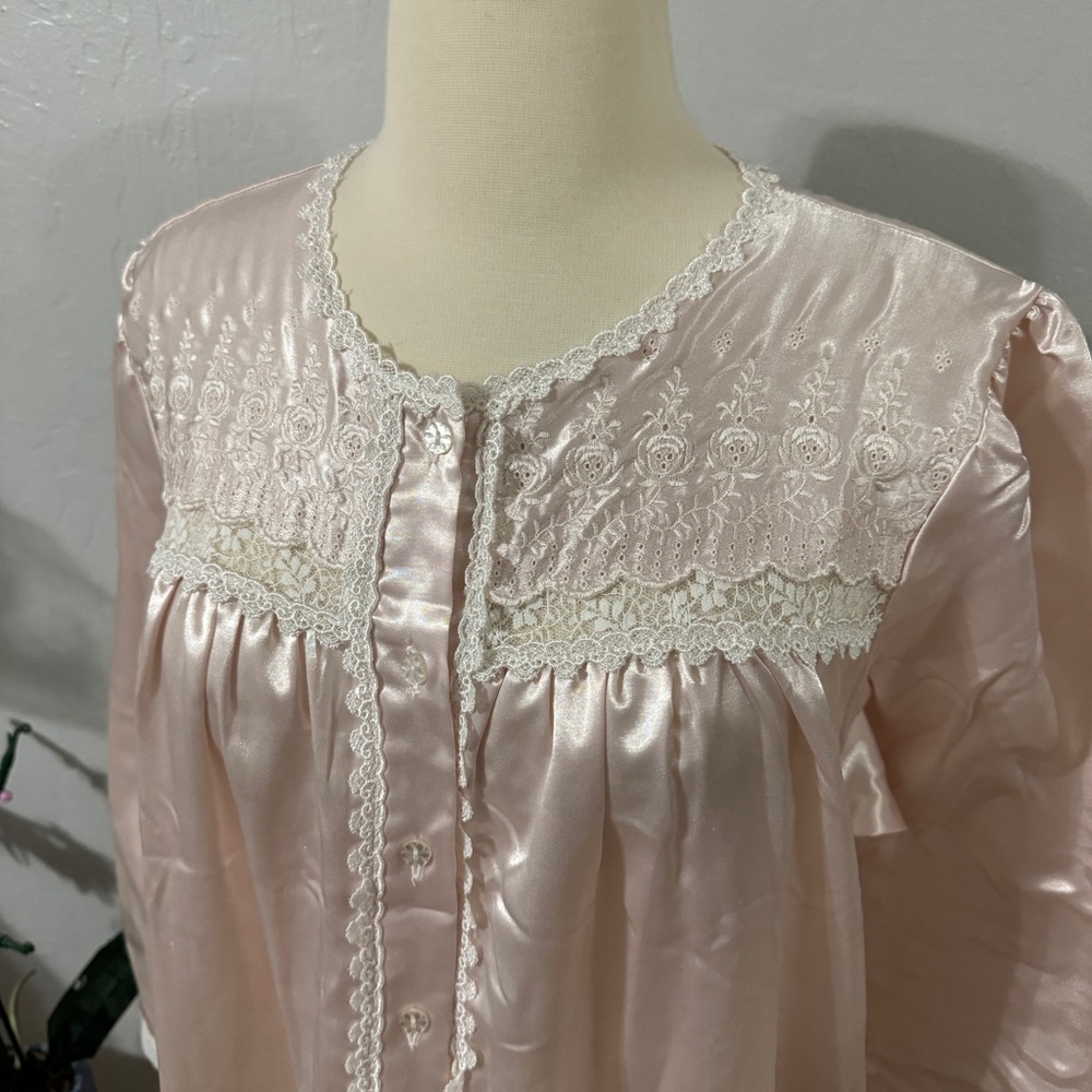 Vintage Christian Dior Baby Pink Satin Nighty - Picture 2 of 8